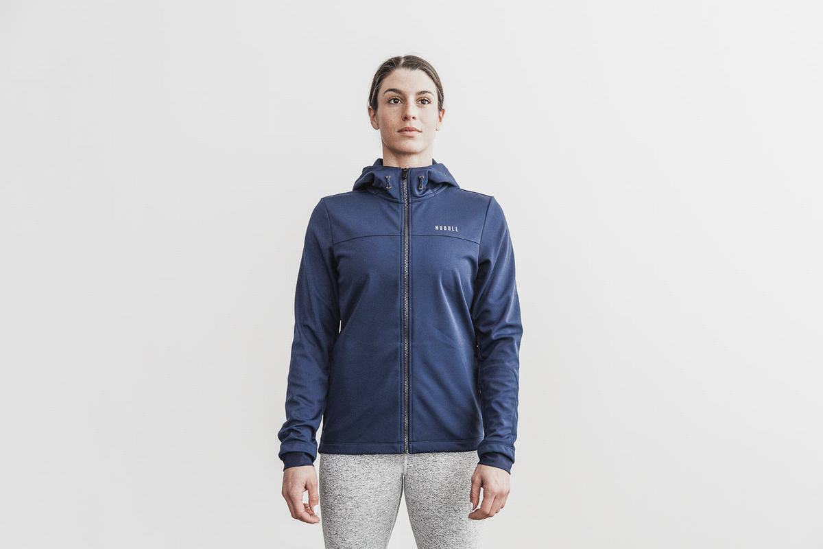 Nobull Softshell Women\'s Jackets Navy | Australia (PF2567)